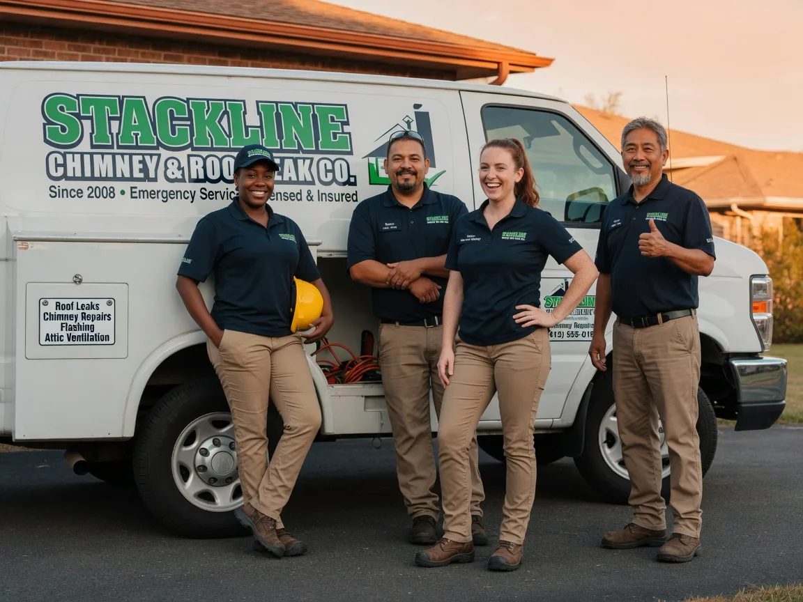 Chimney flashing repair company in Gladstone, ND